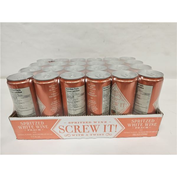 NEW CASE SPRITZED WHITE WINE PEACH 6.5% ALCOHOL