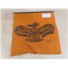 Image 1 : Vintage Haida First Nations Burlap Tapestry Print Wall Hanging Signed 