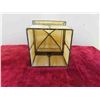 Image 2 : Vintage Stain Glass Hanging Lamp Shade 11'' x 7'' x 7'' Excellent Condition