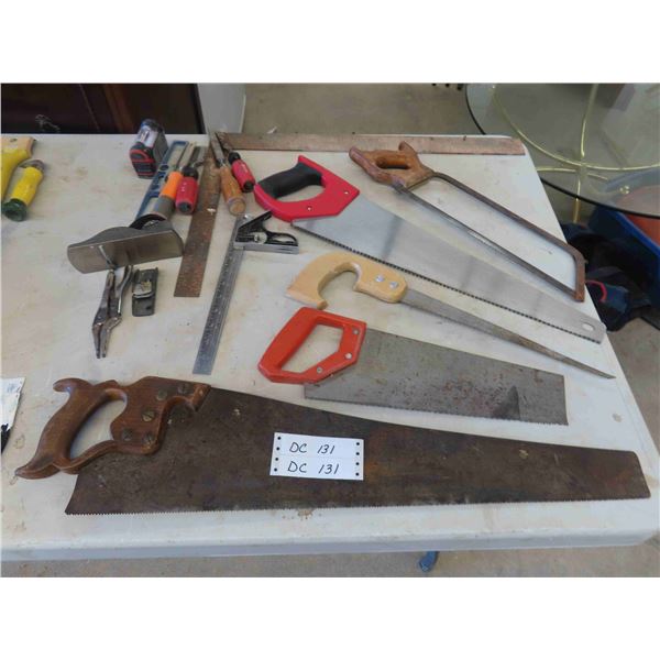Carpentry Tools: Hand Saws, Chisels, Square, Level, Planer & More 