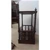 Image 2 : Victorian Rosewood Canterbury What Not Stand on Wheels 22'' x 