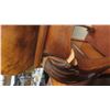 Image 8 : Burial Walnut Stand with Drawer 30'' x 33'' x 21'' - One Leg Needs 