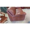 Image 2 : Leather/Leather-Style Love Seat 65'' Wide 