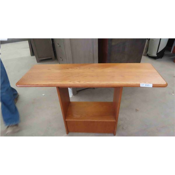 Modern Oak TV Stand/Hall Stand 28'' x 48'' x 16''