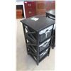 Image 2 : (2) 3 Drawer Wicker Organizer 30'' x 14'' x 14 1/2'' 