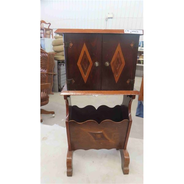End Table / Magazine Rack 37'' x 17'' x 12'' 