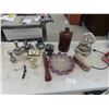 Image 1 : Silver Plated Vases, Ducky Bank, Spindle, Water Fountain & More 