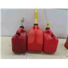 Image 2 : 3 Plastic Gas Containers , 1 Metal Vintage 