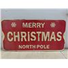 Image 2 : 2 Metal Christmas Signs 24'' x 12'' & 20'' x 12'' 