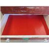 Image 10 : Very Early Rare Bakers Cupboard for Flour, Sugar, Tea, Coffee and Utensils 23'' x 