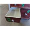 Image 8 : Very Early Rare Bakers Cupboard for Flour, Sugar, Tea, Coffee and Utensils 23'' x 