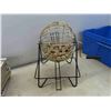 Image 2 : Vintage Bingo Set Up with Metal Turning Basket , Wooden Numbered 