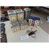 Image 1 : Vintage 4pce Canister Set, Electric Kettle & More 