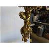 Image 9 : Floor Lamp 56'' Tall with Shade, Marble/Brass Lamp 15'' Diameter Table x 