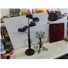 Image 1 : Wrought Iron Plant Stand 19'' Tall , Spider Style Table Lamp 36'' Tall 