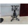 Image 2 : Wrought Iron Plant Stand 19'' Tall , Spider Style Table Lamp 36'' Tall 