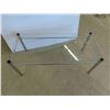 Image 3 : Glass and Chrome Coffee Table 40'' x 18'' x 15'' 