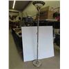 Image 1 : Floor Lamp with Glass Shade and Brass Trim 71'' H 