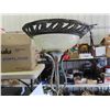 Image 3 : Floor Lamp with Glass Shade and Brass Trim 71'' H 
