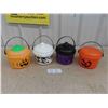 Image 1 : McDonald Vintage Halloween Candy Bucket - 3 with Cookie Cutter Lids 