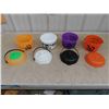 Image 2 : McDonald Vintage Halloween Candy Bucket - 3 with Cookie Cutter Lids 