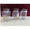 Image 3 : Planters Peanuts 3 Jars in Wood Case 12'' x 4 1/2'' x 7 1/2'' 
