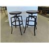 Image 1 : 2 Swivel Stools 27 1/2'' H 