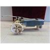 Image 1 : Vintage Cast Lawn Watering Tractor 20'' x 9'' with Sprinkler Arm 27'' Long 