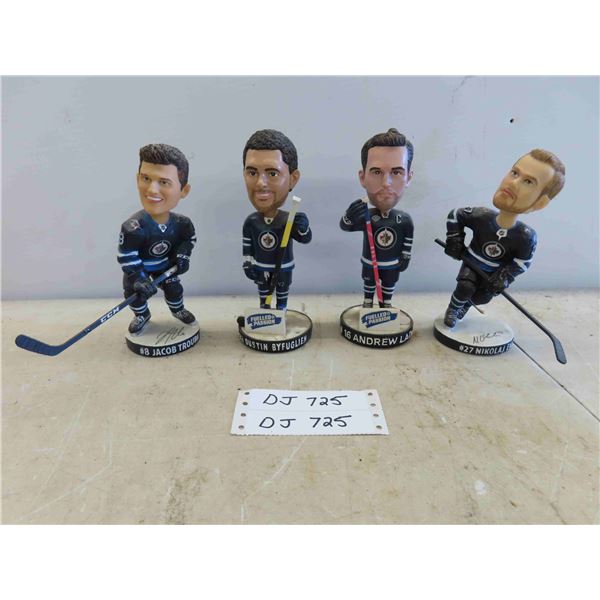 4 Winnipeg Jets Bobble Heads: Trouba, Ehlers, Ladd, Byfuglien 