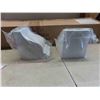 Image 3 : New Old Stock Chem Crest 10 Shelf Brackets 5 3/4'' x 5 1/4'' , 8 Brackets