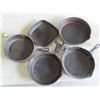 Image 2 : 5 Cast Frying Pans , Meat Grinder , Graniteware Coffee Pot , 4 Pie Plates 