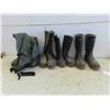Image 1 : Hip Waders Size 12 , Rubber Boots Size 12, Steel Toe Boots Size 11
