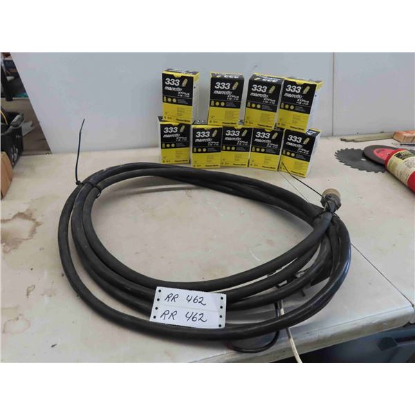 10/3 Wire with Male End , 9 Boxes of New Old Stock Marretts 
