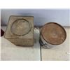 Image 2 : Door Knobs, Vintage Tins Honey 8lbs and Legtosan Fungicide 10lbs, Plus 