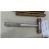 Image 2 : 4 Solid Brass Punches, Brass End Hammer 