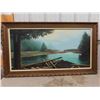 Image 1 : Framed Oil Painting 55'' x 31'' 