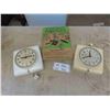 Image 1 : 2 Vintage GE Electric Clocks , Eatons Summer Catalogue 1975 with 
