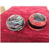 Image 2 : 2 Murano Glass Bowls Made in Italy , Framed Picture from Italy 3 3/4''