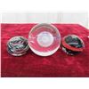 Image 8 : 2 Murano Glass Bowls Made in Italy , Framed Picture from Italy 3 3/4''