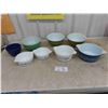 Image 1 : Pyrex : 3 Mixing Bowls , 4 Casserole Dishes 