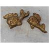 Image 2 : Chalkware 5 Fish Largest is 6'' x 6'' - 1 Fish Has Chip on Fin, See