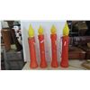 Image 1 : 4 Candle Noel Blow Molds 32'' Tall 