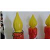 Image 2 : 4 Candle Noel Blow Molds 32'' Tall 