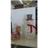 Image 1 : Light Up Snow Man 36'' , Light Up Dog 