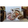Image 1 : 4pce Painting Style Display (2) 12'' x 35'' (2) 12'' x 26'' 