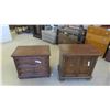 Image 1 : 2 Night Stands / End Tables 21'' x 24'' x 15'' & 24'' x 26'' x 16'' 