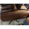 Image 1 : Walnut Drop Leaf Table (Extended Size) 30'' x 46'' x 38'' with 5 Chairs 