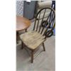Image 2 : Oak Coffee Table 16'' x 46'' x 26'' , Primitive Wood Kitchen Chair 