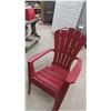 Image 3 : Plastic Yard Chair with Cushion