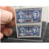 Image 2 : (2) 1939 Newfoundland Stamp King George VI + Queen Elizabeth 4c Over 5c 